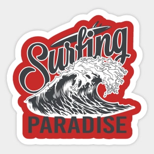 surfing paradise Sticker